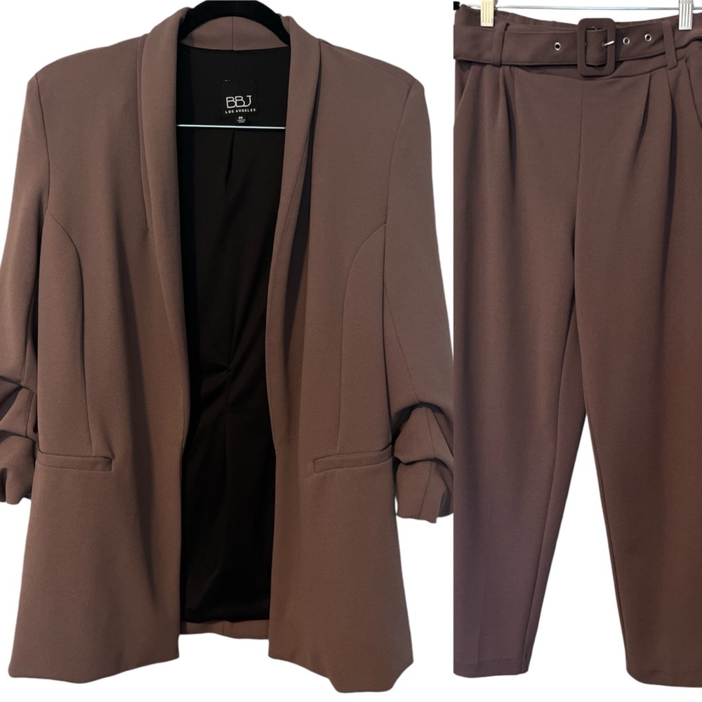 BBJ Los Angeles Mulberry Practical Blazer And Pants Business Casual Women Suit M